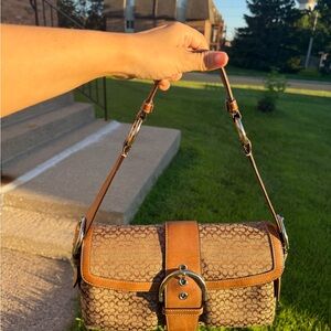 Brown Vintage Soho Shoulder bag and wallet set